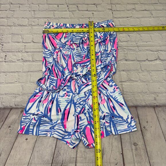 Lilly Pulitzer Women Strapless Ritz Romper Size Small Boho Colorful D043 -5 - Picture 2 of 16